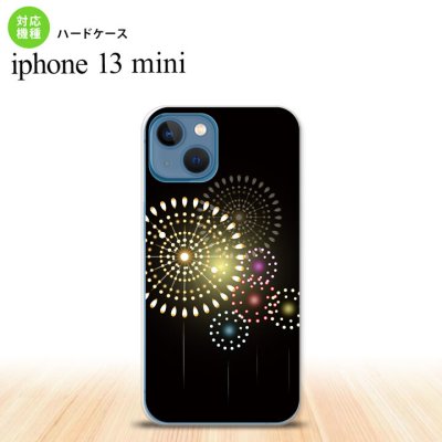 iPhone13mini iPhone13 mini ケース ハードケース 花火 大玉 黒  nk-i13m-215