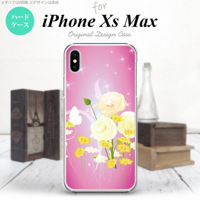 iPhoneXsMax iPhone XS Max スマホケース ハードケース 花柄 ミックス D ピンク メンズ レディース nk-ixm-285