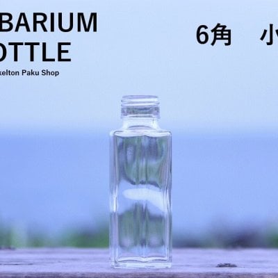 キャップ付 ハーバリウム ボトル 瓶「6角　10本セット　プラ製ミルキーホワイト」ガラス瓶  透明瓶 花材 ウエディング プリザーブドフラワー インスタ SNS ボトルフラワー オイル ハーバリウム用 透明ボトル ハーバリウムボトル おしゃれ かわいい インテリア クリア