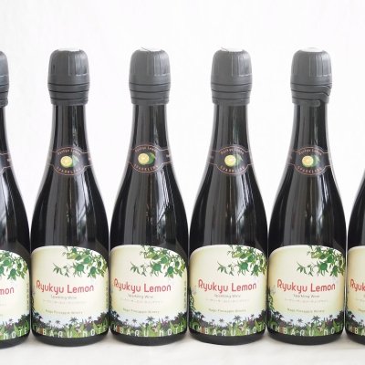 6本セット(シークヮーサースパークリングワイン 琉球レモン　6度辛口) 375ml×6本