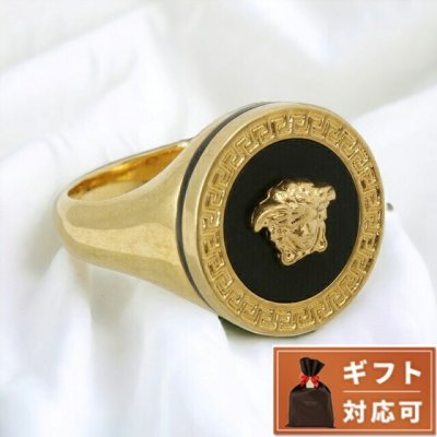 ヴェルサーチ ベルサーチ リング 指輪 メンズ レディース DG57285-DJMR-K41T 19号 レジン メドゥーサ グレカモチーフ 日本サイズ18号 アクセサリー おしゃれ