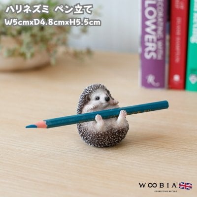 かわいい 置物 ハリネズミ ペン立て woobia ウービア おしゃれ ガーデン インテリア  オブジェ 可愛い プレゼント 北欧 玄関 雑貨 動物 モダン 面白い 庭 ギフト 屋外 家 リアル 玄関先 卓上 ガーデンオーナメント