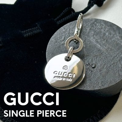 シルバーピアス 通販 グッチピアスメンズ GUCCI ダブルG シングル