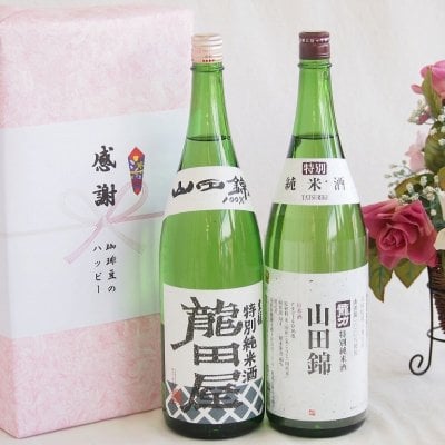 日本酒特別純米酒デラックス実りの秋の贈り物 感謝の贈り物ボックス2本セット(本田酒造 龍力 山田錦特別純米酒(兵庫県) 東春酒造 東龍 龍田屋特別純米(愛知県)) 1800ml×2本