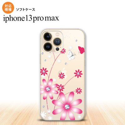 iPhone13ProMax iPhone13 Pro Max ケース ソフトケース 花柄 ガーベラ 透明 ピンク iPhone13 プロ マックス 6.7インチ おしゃれ かわいい メンズ レディース キッズ デザインたくさん nk-i13pm-tp073