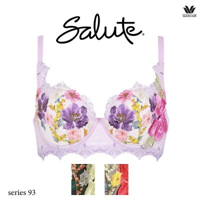 ワコール サルート 93G ブラジャー BTJ293 3/4カップワイヤー (L-UPタイプ) D・E・Fカップ