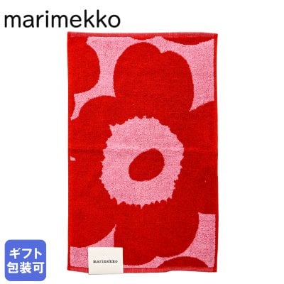 マリメッコ marimekko タオル ゲストタオル フェイスタオル 30cm×50cm UNIKKO ウニッコ レッド×ピンク 63631 331 (73657 331) 北欧雑貨 北欧デザイン 生活用品ネコポス 送別会 誕生日 お中元 夏ギフト 結婚祝い 結婚式 結婚記念日 出産祝い 高級 父の日 母の日【スペシャルラッピング660円(別売り)】 成人祝い