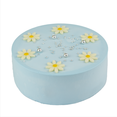 センイルケーキ パステル ブルー クリームケーキ 4号 13.5cm 2～4人分 約285g 【選べる付属品： バースデー 飾り クリスマス 飾り】 お誕生日ケーキ 誕生日 ホールケーキ 苺 苺ケーキ