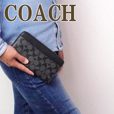 コーチ 財布 COACH メンズ 長財布 パスポートケース 93510CQBK ブランド 人気