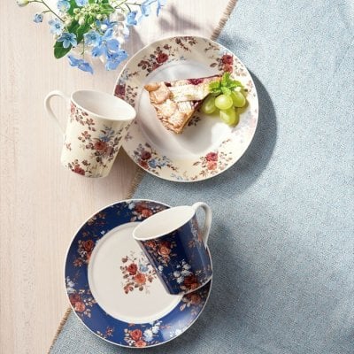 ＬＡＵＲＡ　ＡＳＨＬＥＹ　ペアケーキプレートセット LA60-153  内祝い 結婚式 記念品 プレゼント 内祝 出産内祝い