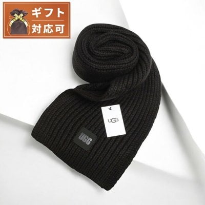 アグ UGG Chunky Rib Scarf マフラー 101106-BLK レディース メンズ ブラック マフラー