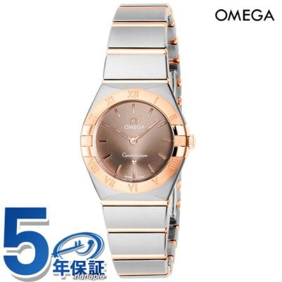 オメガ コンステレーション マンハッタン 26mm クオーツ 腕時計 ブランド レディース OMEGA 131.20.25.60.13.001 アナログ ブラウン セドナゴールド スイス製