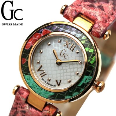 GUESSのプレミアムラインGC 高品質スイスメイド GC ジーシー 腕時計 レディーシック Y11001L1 レディース ブランド スイス製 ウォッチ 高級感 ギフト<br>