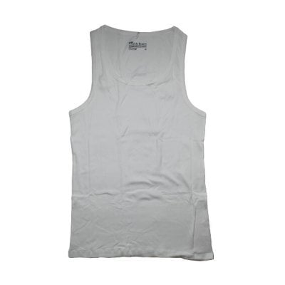ブレッド＆ボクサーズ：MEN'S RIBBED タンプトップ (ホワイト)[タンクトップ 男性下着 メンズインナー 人気ブランド おすすめギフト 誕生日プレゼント メンズファッション]