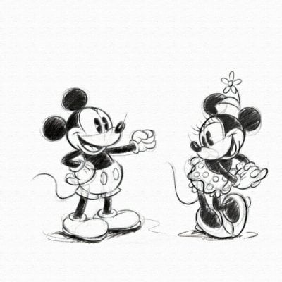 ディズニー ミッキーマウス IKEBANA ミニーマウス 一輪挿し 花瓶 アートパネル インテリア Disney 日本製