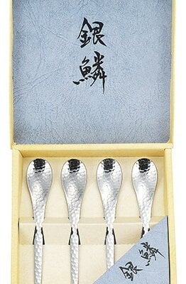 銀鱗　コーヒースプーン４ｐｃセット ギフト 内祝い 御祝 御礼 記念品 引出物 結婚式 プレゼント 出産内祝い 結婚お祝い