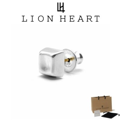 ライオンハート ピアス メンズ スタッズ ピアス era square SV925 LH-1EA175 LION HEART メンズピアス 片耳用 1点売り クリスマス 誕生日 プレゼント ギフト 彼氏 【ネコポス】 ブランド 人気 ランキング