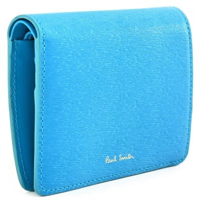 ポールスミス 財布 二つ折り財布 青(ブルー) Paul Smith pwd823-30 レディース 婦人 ギフト 定番 彼氏 彼女 プレゼント