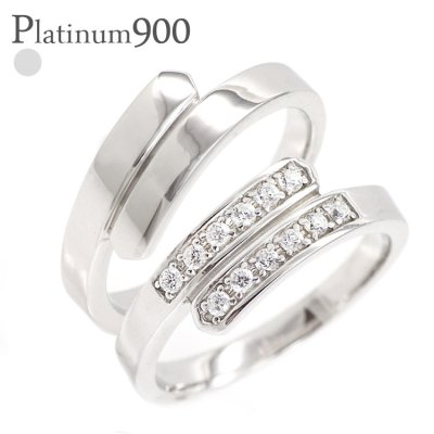 ペアダイヤモンド 0.1ct リング プラチナ プラチナ900 pt900 結婚指輪 マリッジリング メンズ セット レディース ジュエリー アクセサリー  プレゼント ギフト 人気 おすすめ 送料無料