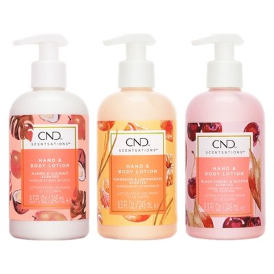 クリエイティブネイルデザイン（CND) センセーション ハンド＆ボディローション 3種セット マンゴー＆ココナッツ／ブラックチェリー＆ナツメグ タンジェリン＆レモングラス／    |  激安  Creative Nail Design  ボディローション 美容グッズ コスメ化粧品 誕生日 クリスマス