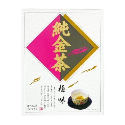 ☆お茶【金箔入り梅昆布茶】純金茶☆梅茶顆粒に金箔を入れ、味と香りを楽しむ純金箔入りのお茶