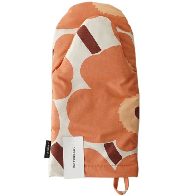 マリメッコ marimekko ミトン Pieni UNIKKO ウニッコ 鍋つかみ アプリコット×オフホワイト 071132 834 北欧雑貨 北欧デザイン キッチンアイテム marimekko kitchenネコポス 送別会 誕生日 お中元 結婚祝い 結婚式 高級 父の日 母の日 ホワイトデー