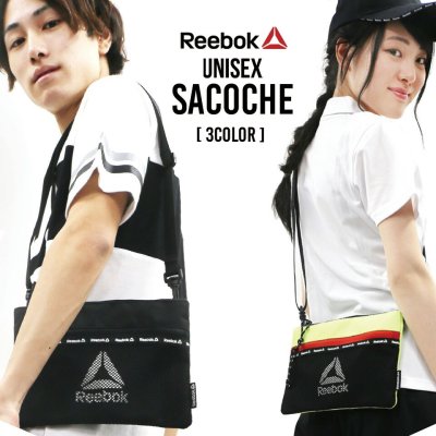 【クーポン利用で20%OFF】 Reebok リーボック サコッシュ メンズ ミニショルダー レディース 軽い 軽量 斜めがけ バッグ おしゃれ ショルダーバッグ ブランド サイクリング 自転車 大人 学生 人気 バッグインバッグ サブバッグ 黒 赤 メッシュ  敬老の日 プレゼント ギフト