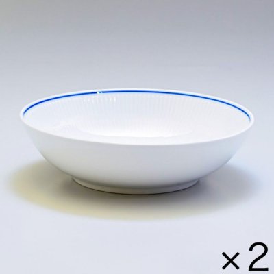 2個セット ロイヤルコペンハーゲン ブルーライン ボウル 21cm 1658577 (1058885) 【スペシャルラッピング660円(別売り)】 北欧食器 洋食器 送別会 誕生日 お中元 還暦祝い 結婚祝い 結婚式 高級 父の日 母の日 即日発送 ホワイトデー