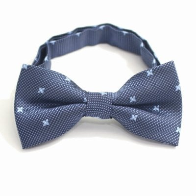 蝶ネクタイ ワンタッチ 青 ブルー 小花柄 ボウタイ メンズ 結婚式 新郎 スーツアクセサリー専門店 父の日 ギフトにも 男性 誕生日 プレゼント プチギフト お洒落 おしゃれ カフスマニア
