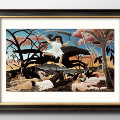 アンリ ルソー 戦争 A3 サイズ ポスター アート おしゃれ 絵画 インテリア 北欧 イラスト マット紙 艶消し アートパネル 額 フレーム デザイン 壁掛け ギフト 新築祝い ディスプレイ 引越し祝い　新生活　空間デザイン 