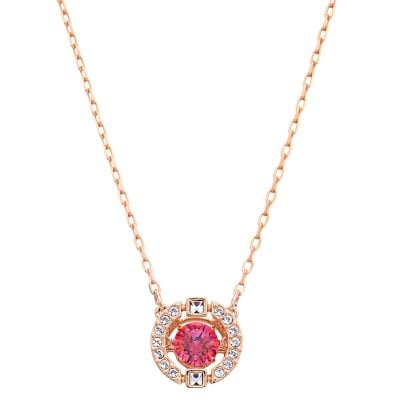 スワロフスキー SWAROVSKI ネックレス ペンダント 5279421 スパークリングダンスラウンド Sparkling Dance Round ローズゴールド