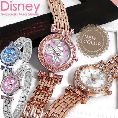 ディズニー Disney 腕時計 ミ二― レディース レディス バレンタイン プレゼント ギフト 子供 彼女 女性用 スワロフスキー キャラクター ウォッチ ミッキー 腕時計 ladies 【Disney】