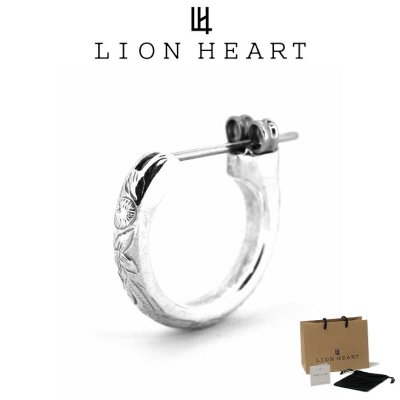 ライオンハート ピアス メンズ クロッシング ピアス ハワイアン ヘリテイジ SV925 サージカルステンレス LH-1EA113 LION HEART メンズピアス 片耳用 1点売り クリスマス 誕生日 プレゼント ギフト 彼氏 ブランド 人気 ランキング