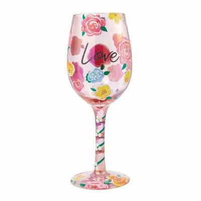 ロリータ LOLITA グラス ワイングラス 6009227 LOVE ラブ 愛 ピンク系 花 おしゃれ ブランド 新品