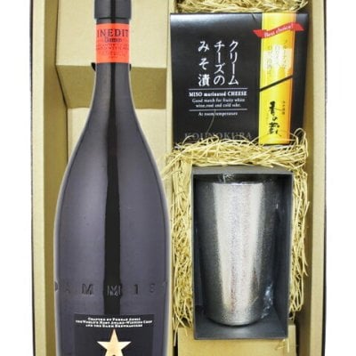 ★ 送料無料 ★ イネディット 750ml + 能作 錫 ビアカップ + おつまみセット 【 8523 】【 ビール・酒器・おつまみセット 】【 ハロウィン 贈り物 ギフト プレゼント 誕生日 結婚のお祝い 】