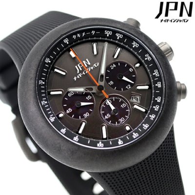 ジェイピーエヌ 130R ソーラー 腕時計 ブランド メンズ クロノグラフ JPNW-001SO アナログ オールブラック 黒 日本製 父の日 プレゼント 実用的