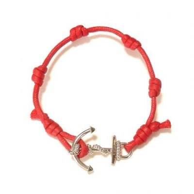 ミアズ MIA's MINI Red シルバー 限定 イカリ モチーフ ブレスレット 絆 イタリア製 アクセサリー レディース メンズ ペアアクセ