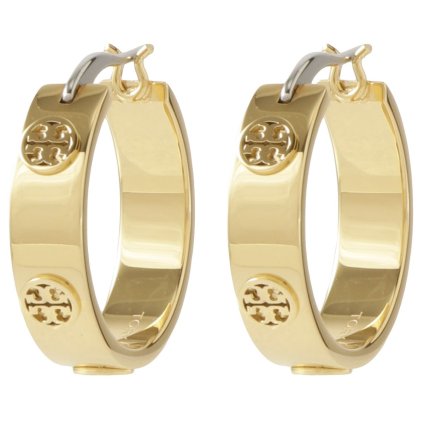 トリーバーチ TORY BURCH ピアス アクセサリー 65094-720 ダブルT ロゴ MILLER STUD HUGGIE HOOP EARRING ミラー スタッド ハギーフープ Tory Gold ゴールド