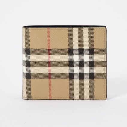 バーバリー BURBERRY 8065636 二つ折り財布 メンズ 財布 ヴィンテージチェック インターナショナル バイフォールド コインウォレット ミニ財布 小銭入れ シンプル 小物 プレゼント お祝い 記念 コンパクト財布 アーカイブベージュ