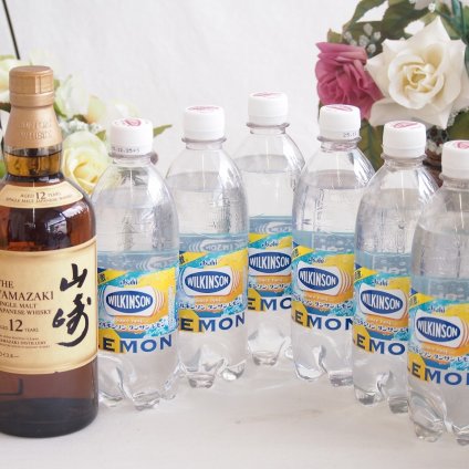 家飲みを、バーカウンターへ ハイボールウイスキー7本セット(山崎12年43度 ウィルキンソン炭酸レモン) 700ml×1本 500ml×6本