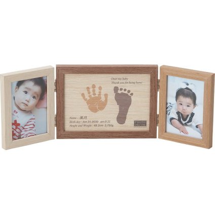 【直送】フォトデコム メモリアルフォトフレーム [26-7046-023] 手形足形 お仕立て券 赤ちゃん 手型 足型 メモリアル 記念品 出産祝い ギフト