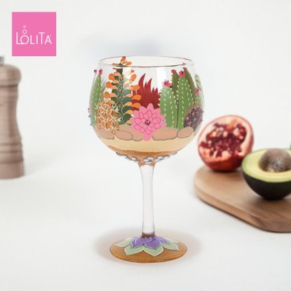 Lolita ワイングラス DESERT TERRARIUM 19.4cm 砂漠のテラリウム コパグラス | かわいい おしゃれ ポップ モダン デザイン食器 アート ロリータ･ヤンシー 正規輸入品