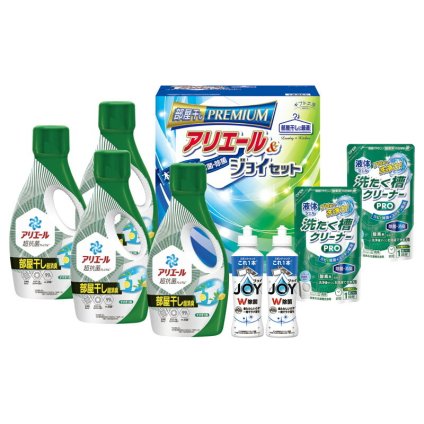 実りの秋の贈り物 アリエール部屋干し&ジョイセット ギフト工房 セット内容/P&Gアリエールジェル部屋干し超消臭（700g）×4、P&G除菌ジョイ（170ml）･液体洗たく槽クリーナーPRO（200g）×各2