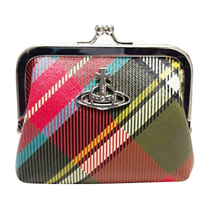ヴィヴィアンウエストウッド Vivienne Westwood 財布 コインケース 52010005 32068 O303 DERBY サフィアーノ がま口 小銭入れ レディース メンズ BOK/PINK タータンチェック柄マルチ