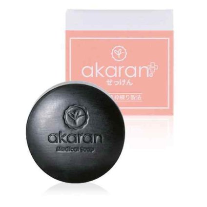 アカランプラス メディカルソープ AkaraN+ 洗顔石鹸 固形 石けん せっけん 枠練り 釜焚き 毛穴 ケア 敏感肌 乾燥肌 保湿 潤い 泡 洗顔料 日本製 ギフト プレゼント 角質 スキンケア 美容石鹸 職人仕上げ