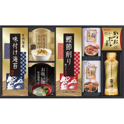 味の蔵 [26-7600-039] KE-30S 食卓詰合せ 調味料 ギフト のり佃煮 味付海苔 永谷園 お吸いもの お茶づけ 鰹節 かつおだしの素 醸造しょうゆ 内祝い 出産内祝い 結婚内祝い お返し プレゼント 贈り物