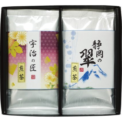 【直送】緑風園 銘茶詰合せ [26-7591-013] 宇治煎茶 静岡煎茶 各60g 日本茶 緑茶 茶葉 詰め合わせ 飲み比べ お中元 お歳暮 内祝い 出産内祝い 結婚内祝い 快気祝い お返し お礼 粗供養 香典返し 法事 お供え ギフト