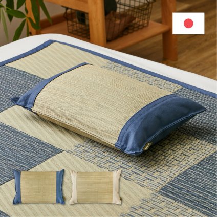 国産 い草 平枕 約32×22×10cm まくら 倉敷帆布 ソフティル せとのとシリーズ ふわもち 日本製 国産い草 のい草平枕 綿 ピロー 枕寝具 寝具用品 寝室用 寝室用品 インテリア 綿100% やわらか ベージュ ブルー 新生活