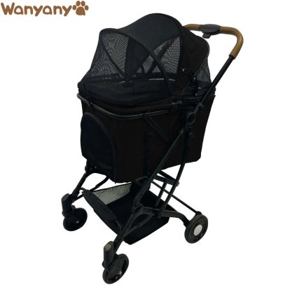Wanyanya わにゃにゃ 2wayペットカート ブラック