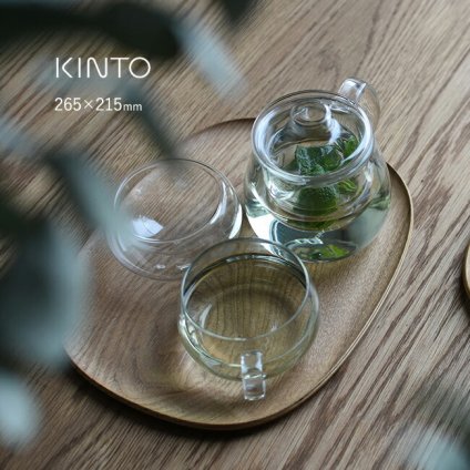 KINTO キントー UNITEA ノンスリップ トレイ 265×215mm ウィロー[お盆 天然木 おぼん トレー すべり止め 木製 おしゃれ 木目 ナチュラル 北欧 韓国 インテリア カフェ風 カフェ 来客 お茶]